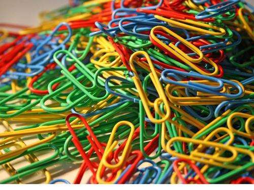 1000 Paper Clips 6 colours